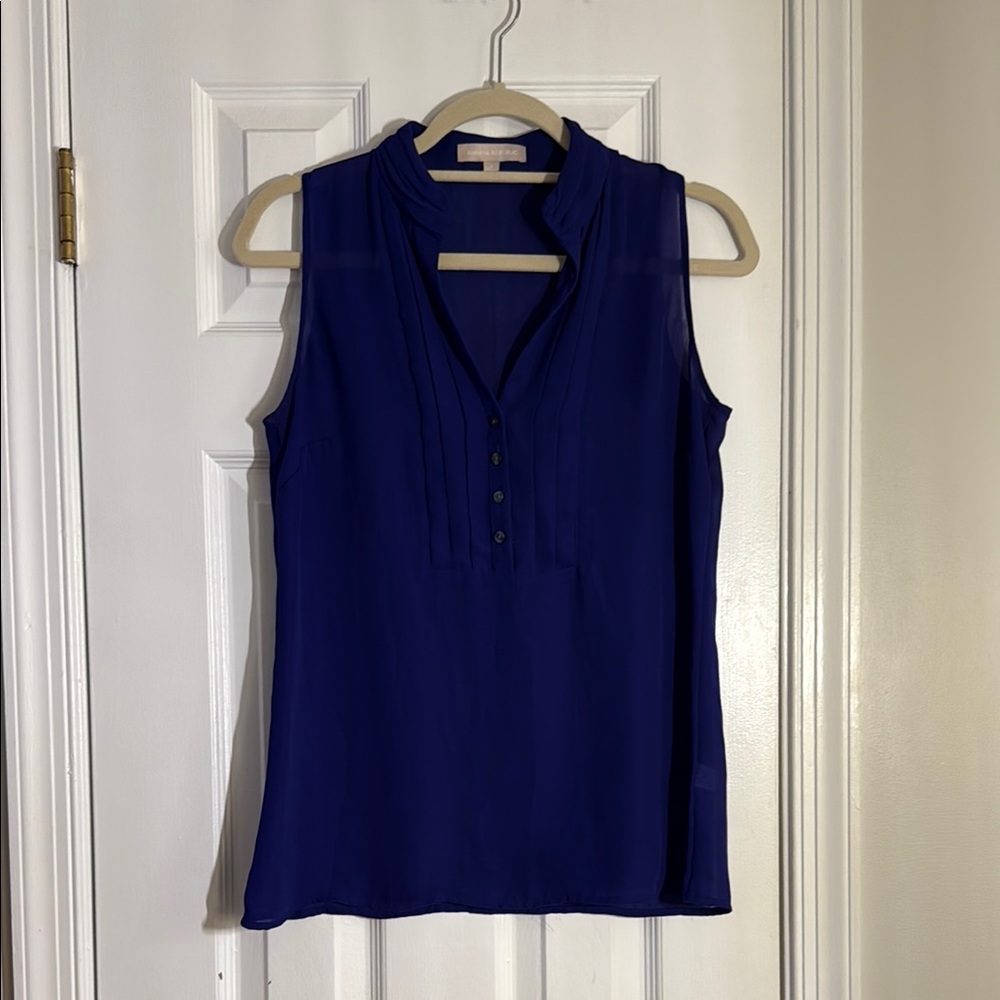 Banana Republic Royal Blue Sleeveless Blouse